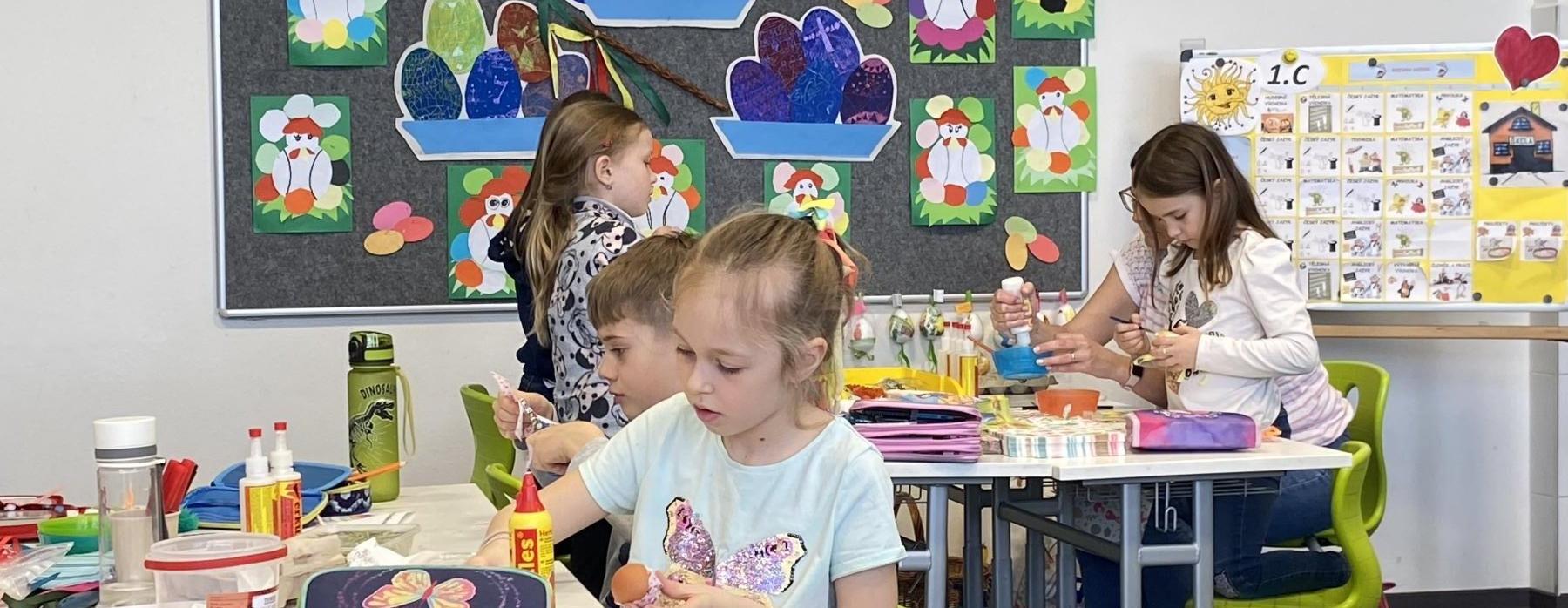 Velikonoční dílny s rodiči (1. C)