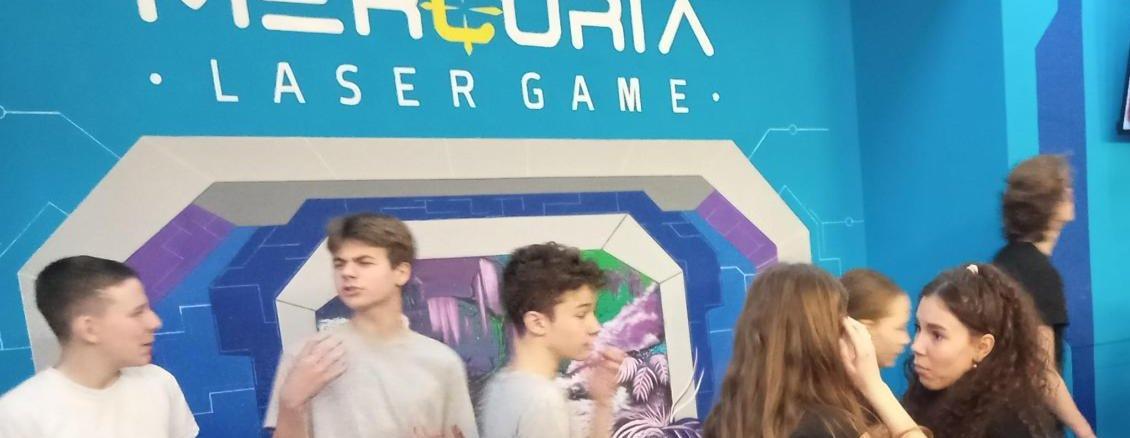 Zábava na laser game