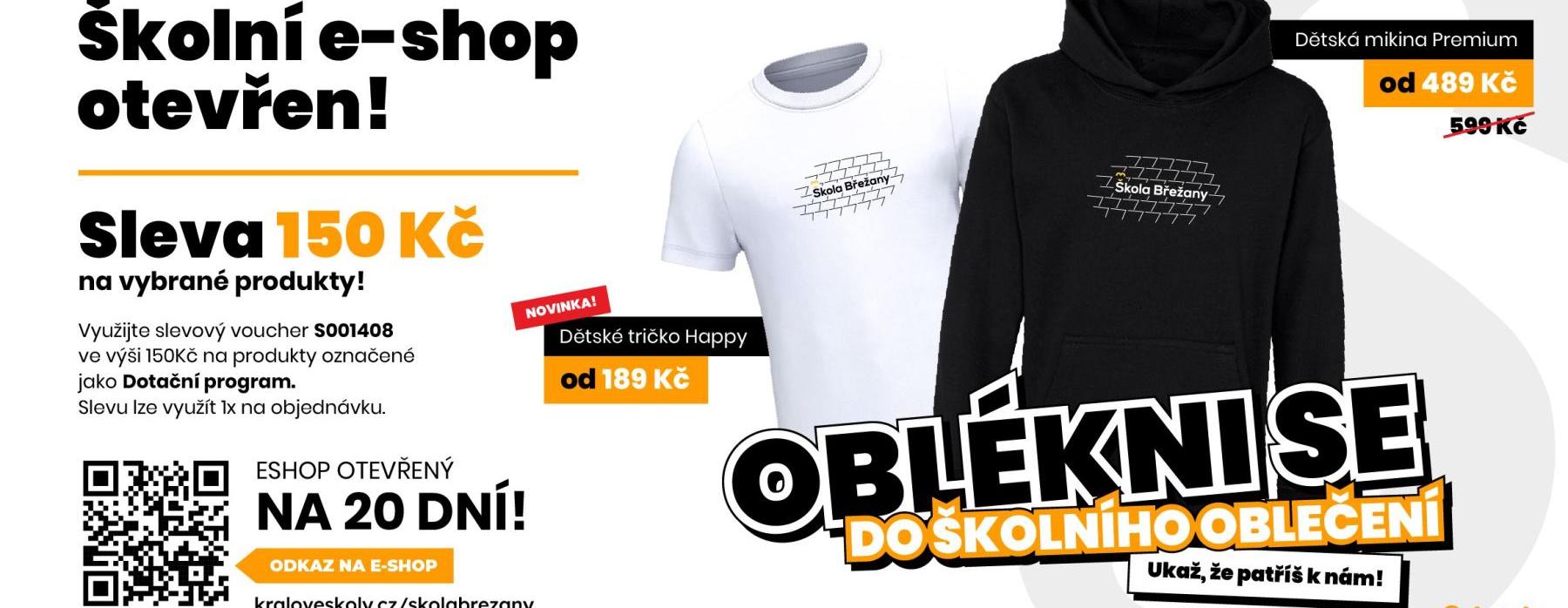 NOVINKY v kolekci a SLEVA - školní e-shop otevřen do 21. listopadu