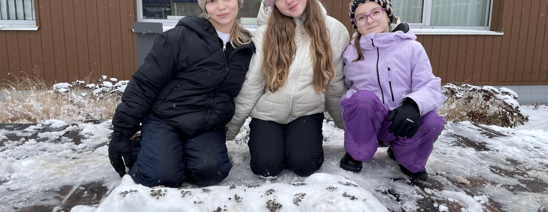 Sněhové sochy (5.C)