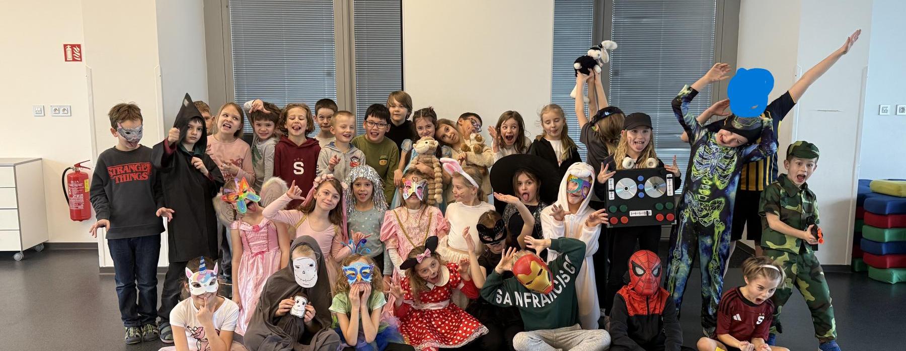 Dětský družinový karneval v 2.A a 2.B