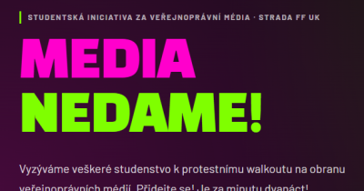 PROČ JSME SE PŘIPOJILI K AKCI  “MÉDIA NEDÁME”?