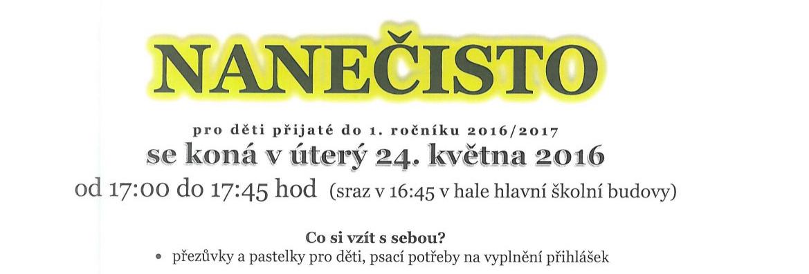 Škola nanečisto pro budoucí prvňáčky