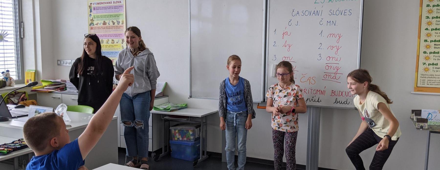 Jeden den učitelem - hodina ČJ